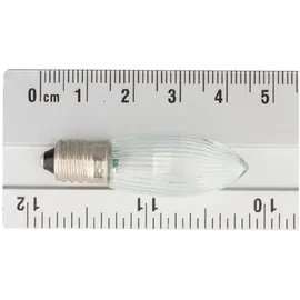 Hellum LED-Riffelkerze UNIVERSAL 8-34V 0,2W E10 klar, 3er-Blister