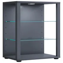 VCM Standvitrine Glasol 52 x 35 x 60 cm Grau