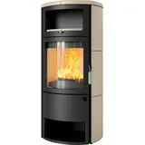 Kaminofen Hark 77 GT ECOplus 8 kW - Ofenkacheln: creme - Korpus: graphit