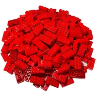 LEGO® Spielbausteine LEGO® DUPLO® 2x4 Steine Bausteine Rot - 3011, (Creativ-Set, 10 St), Made in Europe rot
