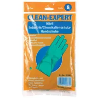 AMPri Clean Expert Nitrilhandschuhe antiallergisch, latexfrei, grün, Länge 32 cm Gr. XL