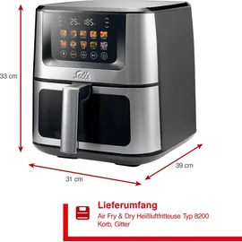 Solis Heißluftfritteuse 97977 Edelstahl