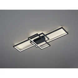 TRIO 652610342 LED Deckenleuchte Thiago 1x36W | 3000L | 3000-6000K | IP20 | RGBW - dimmbar, Temperatureinstellung, Memory-Funktion, Fernbedienung Technologie WiZ, anthrazit