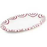 Gmundner Platte oval mit Fahne 21 x 14 cm