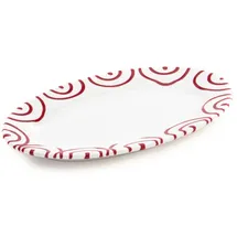 Gmundner Platte oval mit Fahne 21 x 14 cm