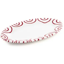 Gmundner Platte oval mit Fahne 21 x 14 cm