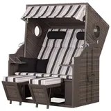 deVries dekoVries GmbH Strandkorb deVries PURE® Wave XL - PE grey - Dessin 435