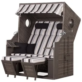 deVries dekoVries GmbH Strandkorb deVries PURE® Wave XL - PE grey - Dessin 435