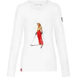 ALMGWAND 1928 Damen Shirt DACHSKOFELALM, Weiss, XL