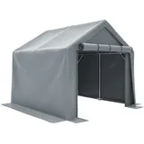 Rolipo Gerätehaus Fahrradgarage&Geräteschuppen, Reißverschlusstür, robustes Garagenzelt, BxT: 244x241 cm, 244x241x217cm mit verzinktem Stahlrohr, Lagerzelt für Garten&Werkzeug 244 cm x 241 cm