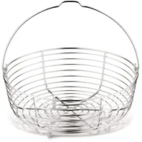 Lagostina Drahtkorb, Zubehör für Schnellkochtopf Inhalt 5/6 Liter, Edelstahl, Durchmesser 19 cm
