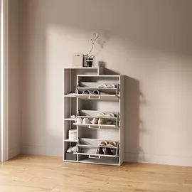 livinity® Ortello 80 x 128,3 x 24,2 cm mit 3 Schubladen / weiß