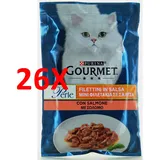 26 X Gourmet-perlen Lachsfilets Gr.85