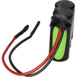 Akkuman Notleuchtenakku NiMH 3,6V 4000mAh F1x3 Baby C mit Kabel und Faston-Buchsen -4,8mm / +6,3mm