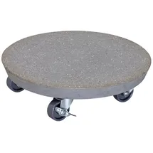 Wagner Pflanzenroller Blumenroller STONE Rund 28 x 7.5 cm Terrazzo-Optik