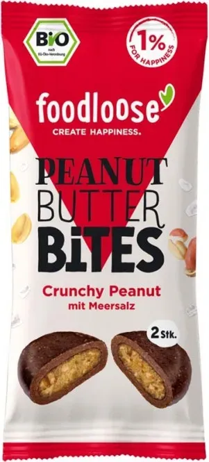 foodloose Peanut Butter Bites Crunchy Peanut bio