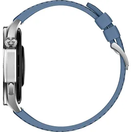 Huawei Watch GT 5 46 mm Silber Gewebe-Armband Blau