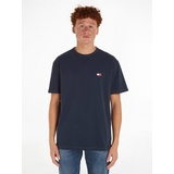 Tommy Jeans T-Shirt »TJM REG BADGE TEE EXT«, mit Rundhalsausschnitt, Gr. L, Dark Night Navy, , 75044918-L