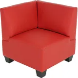 Mendler Modular Eckteil Lyon, Kunstleder ~ rot