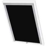 vidaXL Verdunklungsrollo Schwarz MK06
