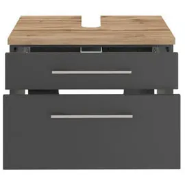 Held Held-Möbel Waschbeckenunterschrank Davos Dekor Grau Graphit