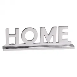 KADIMA DESIGN Home Deko Schriftzug Design Wohnzimmer Ess-Tisch- Dekoration Wohnung Alu Aluminium Wohndeko Silber 22