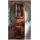 Massivmoebel24 Vitrine Altholz 55 x 38 x 190 cm Mehrfarbig