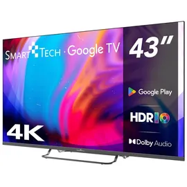 Smart-Tech Smart Tech® 43UG02V Google TV ́ ́ 4k LED Fernseher 43Zoll