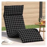 vidaXL Sonnenliege 175 x 54 x 8,5 cm Schwarz