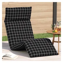 vidaXL Sonnenliege 175 x 54 x 8,5 cm Schwarz