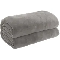 vidaXL Gewichtsdecke mit Bezug Grau 122x183 cm 9 kg Stoff