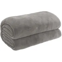 vidaXL Gewichtsdecke mit Bezug Grau 122x183 cm 9 kg Stoff