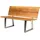Diamond Garden Pisa 140 x 64 x 85 cm Silber