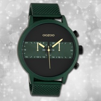 Oozoo Herrenuhr Timepieces C10512 grün Edelstahlarmband Quarz Analoguhr UOC10512