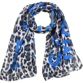 LAURA SCOTT Modetuch in beige-royalblau & Gr.: onesize