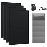 Anker Balkonkraftwerk 1820W Komplettset Solaranlage Anker SOLIX 3 E2700 Pro Speicher, (Smart Meter und 4x Astronergy 455Wp im Lieferumfang enthalten), Speicher mit integriertem Wechselrichter, All-in-One 2,668kWh Akku