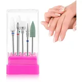 VONJUMA 7 Pcs Nagelfräser Aufsätze Wolframkarbid Nagelfräser Bits Keramik Nagelfräser Bits Professioneller Fräser Bits Entfernen Gel Acryl Nagelhaut