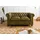 Massivmoebel24 Sofa 2-Sitzer Leder 158 x 82 x 75 cm Grün