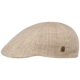 Mayser Paquito Flatcap Schirmmütze kariert Made in EU Herren Frühling Sommer Hellbeige 59 cm - 59