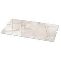 Tulup Tischplatte, Creme, Glas, 125x50x0.4 cm, Esszimmer, Tische, Esstische,