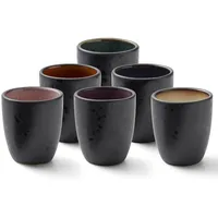 Bitz Espressotasse 0,1 l Schwarz 6 St.