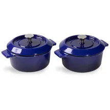 WOLL Iron Topf-Set 2-tlg. 10 cm blau