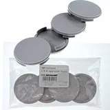 RKC 4X 60 mm Nabenkappen Felgen Deckel Kappen Grau Flach für AEZ Dezent Dotz Enzo