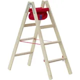 Hymer Holz-Stufenstehleiter 2 x 4  Stufen 7149908