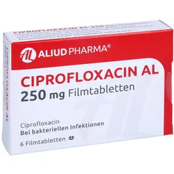 Ciprofloxacin AL 250 mg Filmtabletten 6 St