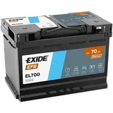 EXIDE Dual EFB Starterbatterie 12V 70Ah 760A/EN für Auto LKW Batterie