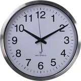 Perel Funkwanduhr 50,5 cm 50.3001 silber/weiß