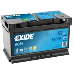 Exide EK820 Start-Stop AGM 12V 82Ah 800A Autobatterie