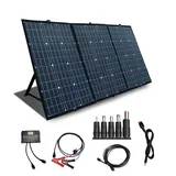 Solar Ladegerät 180W 12V Faltbares Monokristallines Solarpanel Kit Tragbares Outdoor Charger mit 18V DC Ausgan 20A Laderegler+5M Andersonkabel für 12v Batterie/Wohnmobil/Camping/Handys(180w)