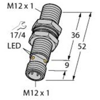 Turck Induktiver Sensor, bündig PNP, Schließer BI4U-MT12-AP6X-H1141
